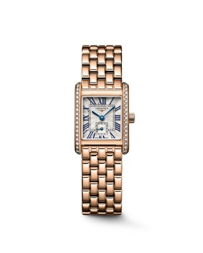 Longines Mini Dolcevita 21.5 Quartz Pink Gold - Diamond Silver Bracelet