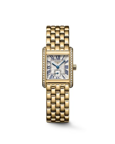 Longines Mini Dolcevita 21.5 Quartz Yellow Gold - Diamond Silver Bracelet