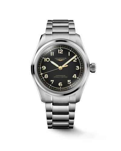 Longines Spirit Automatic 39 Stainless Steel Black Bracelet