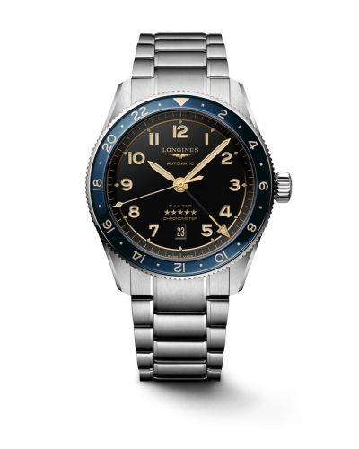 Longines Spirit Zulu Time 42 Stainless Steel Black - Blue Bracelet
