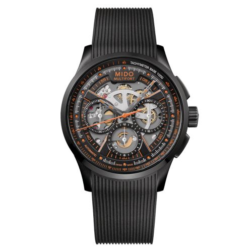 Mido Multifort Chronograph Skeleton PVD Rubber