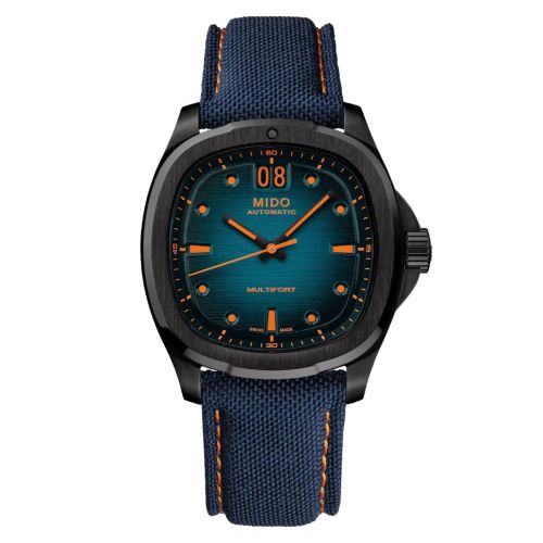 Mido Multifort TV Big Date PVD Blue