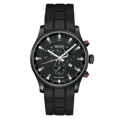 Mido Multifort Quartz Chronograph PVD Black