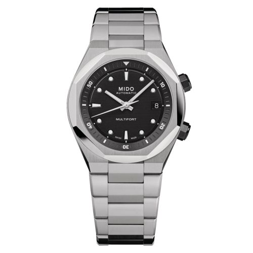 Mido Multifort 8 Stainless Steel Black Bracelet