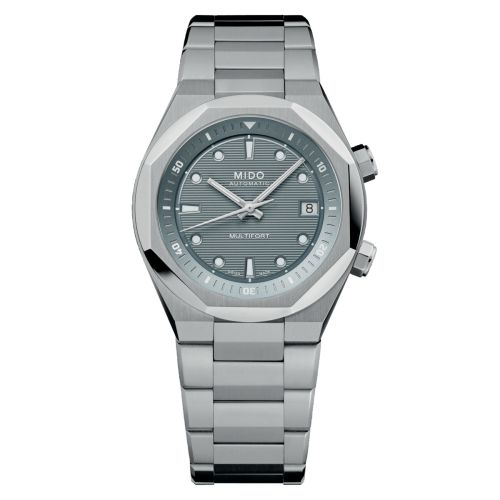 Mido Multifort 8 Stainless Steel Grey BRacelet