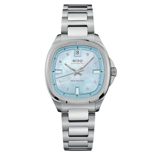 Mido Multifort TV 35 Stainless Stel Blue MOP Bracelet