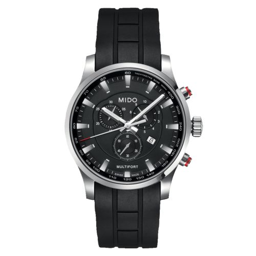 Mido Multifort Quartz Chronograph Stainless Steel Black