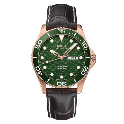 Mido Ocean Star 200C Rose Gold Green