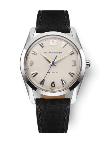 Nivada Grenchen Antarctic 35 Eggshell - Beige Luminova Stainless Steel Black