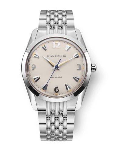 Nivada Grenchen Antarctic 35 Eggshell - Beige Luminova Stainless Steel Beads of Rice