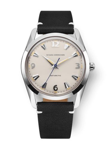 Nivada Grenchen Antarctic 35 Eggshell - Beige Luminova Stainless Steel Black - White