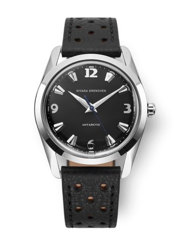Nivada Grenchen Antarctic 35 Black - White Luminova Stainless Steel Black Racing