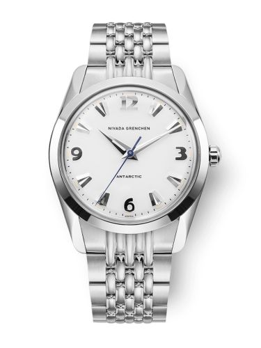 Nivada Grenchen Antarctic 35 White - White Luminova Stainless Steel Beads of Rice