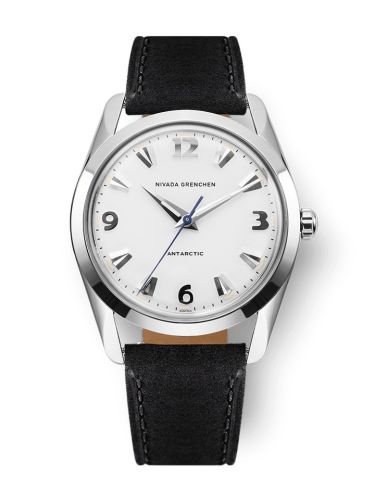 Nivada Grenchen Antarctic 35 White - White Luminova Stainless Steel Black