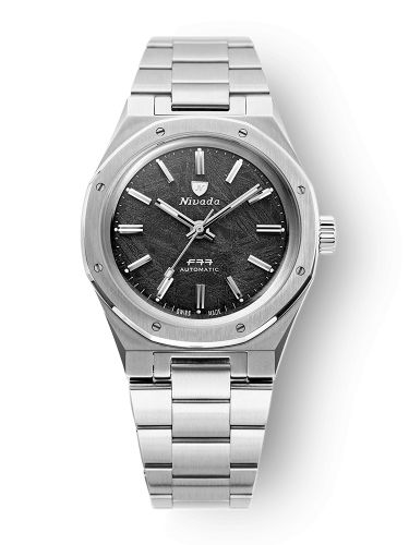 Nivada Grenchen F77 Stainless Steel Meteorite Bracelet