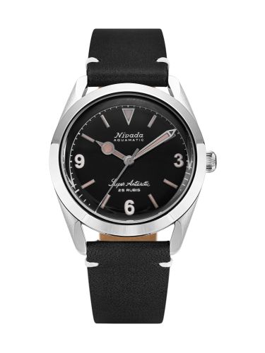 Nivada Grenchen Super Antarctic 3.6.9. Black Stainless Steel Black - White