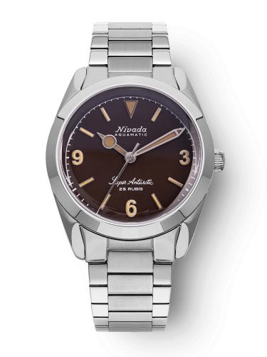 Nivada Grenchen Super Antarctic 3.6.9. Tropical Stainless Steel Flat Link