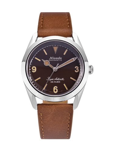 Nivada Grenchen Super Antarctic 3.6.9. Tropical Stainless Steel Brown