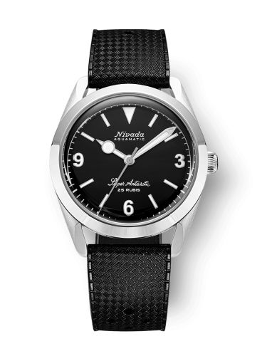 Nivada Grenchen Super Antarctic 3.6.9. Black - No Vintage Effect Stainless Steel Tropic