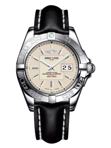 Breitling Galactic 41 Stainless Steel Sierra Silver Calf