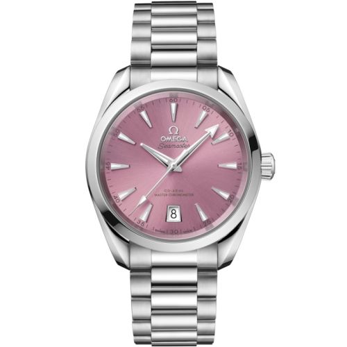 Omega Seamaster Aqua Terra 150M Shades Master Chronometer 38 Stainless Steel Shell Pink Bracelet