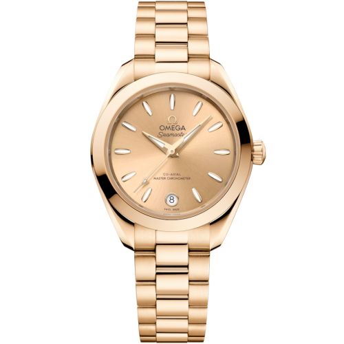 Omega Seamaster Aqua Terra 150M Master Co-Axial 30 Moonshine Gold Champagne Bracelet