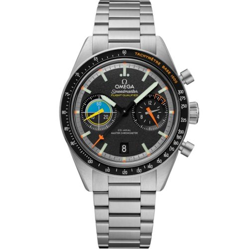 Omega Speedmaster Pilot Flight Qualified Stainless Steel Black