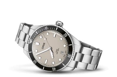 Oris Divers Sixty-Five 39 Stainless Steel Brown Bracelet