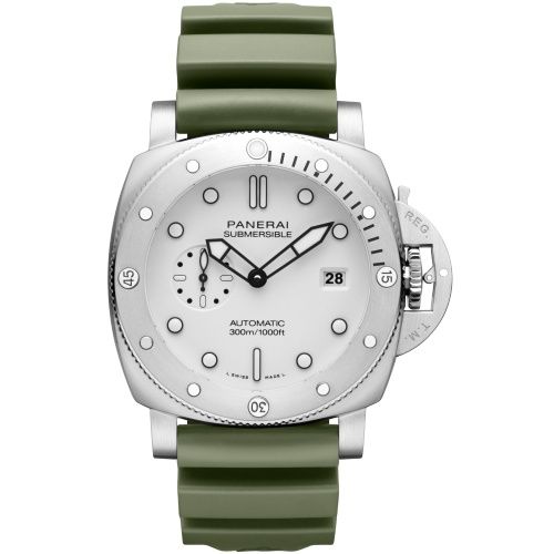Panerai Submersible QuarantaQuattro Stainless Steel White