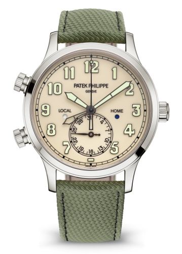 Patek Philippe Calatrava Pilot Travel Time 5524 White Gold Ivory