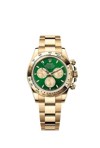 Rolex Cosmograph Daytona Yellow Gold Green Oyster