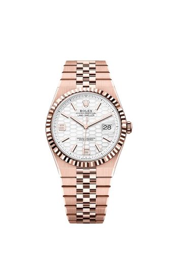 Rolex Land-Dweller 40 Everose White Flat Jubilee