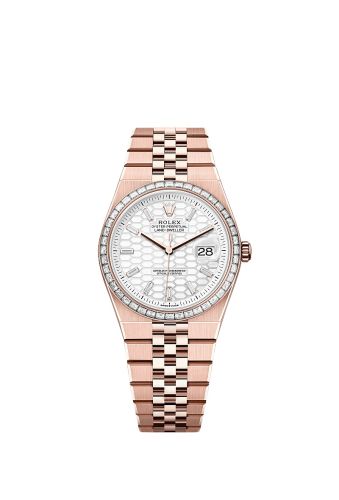 Rolex Land-Dweller 36 Everose - Baguette White Flat Jubilee