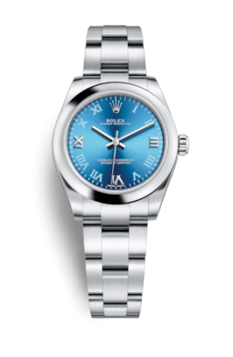 Rolex Oyster Perpetual 31 Blue Azzurro Roman