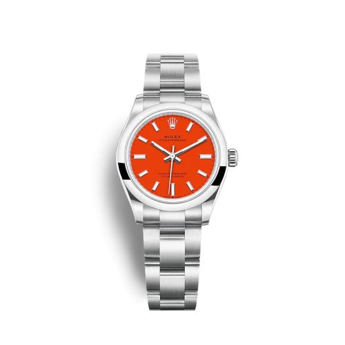 Rolex Oyster Perpetual 31 Stainless Steel Red
