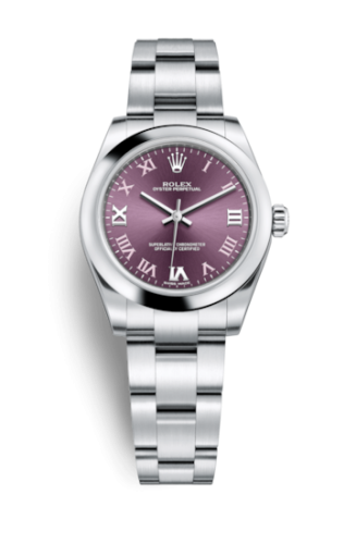 Rolex Oyster Perpetual 31 Red Grape Roman