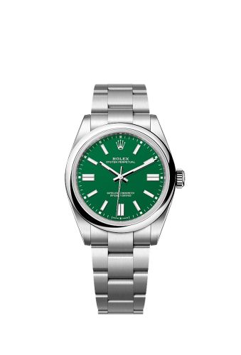 Rolex Oyster Perpetual 41 Stainless Steel Green