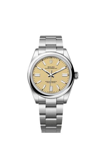 Rolex Oyster Perpetual 41 Stainless Steel Beige