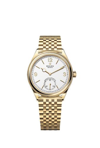Rolex Perpetual 1908 39 Yellow Gold White Bracelet