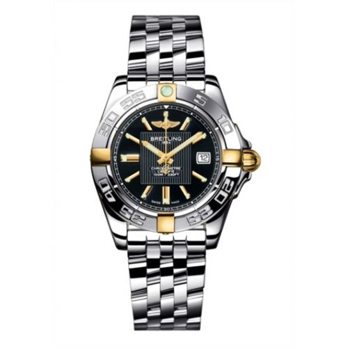 Breitling Galactic 32 Two Tone Black Bracelet