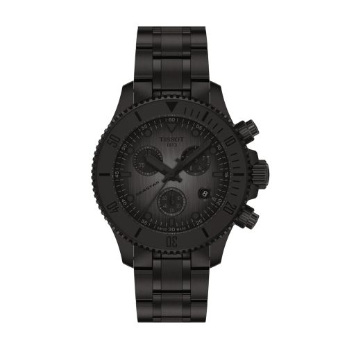 Tissot Seastar 1000 Quartz Chronograph PVD Black Bracelet