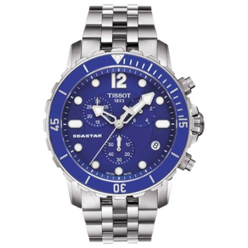 Tissot Seastar 1000 Quartz Chronograph Stainless steel Blue Bracelet