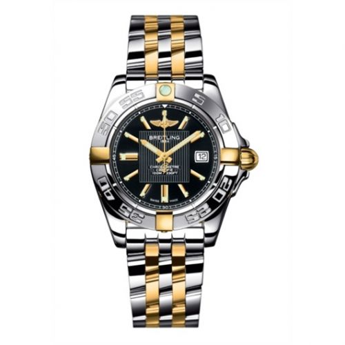 Breitling Galactic 32 Two Tone Black Two Tone Bracelet