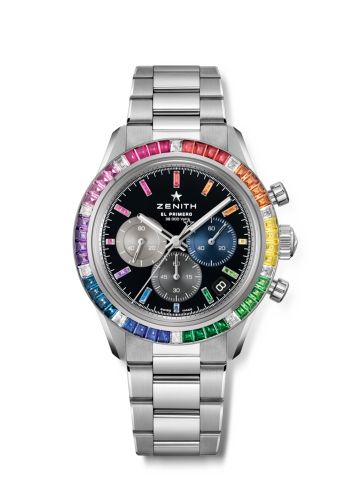 Zenith Chronomaster Sport White Gold - Baguette Rainbow