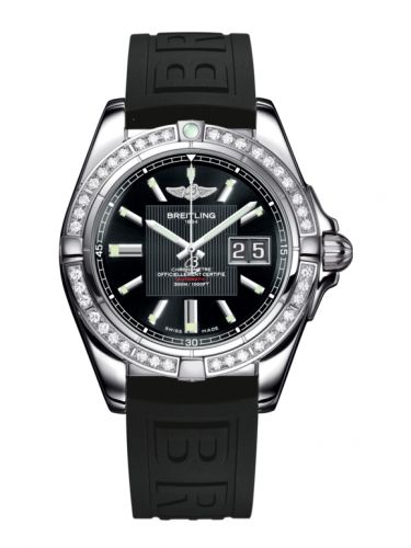 Breitling Galactic 41 Stainless Steel Diamond Trophy Black Rubber