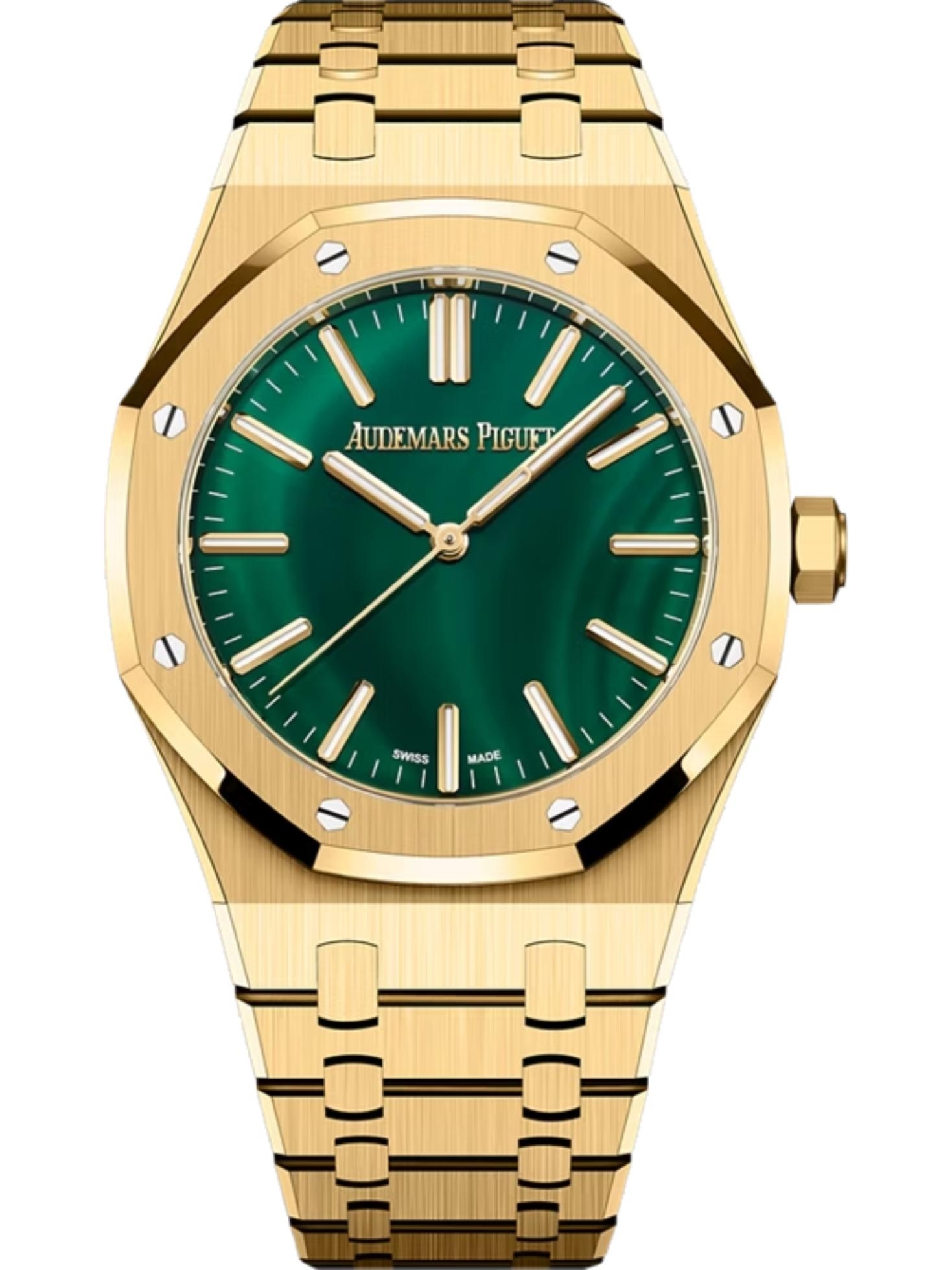 Audemars Piguet Royal Oak Selfwinding 41 Yellow Gold / Malachite