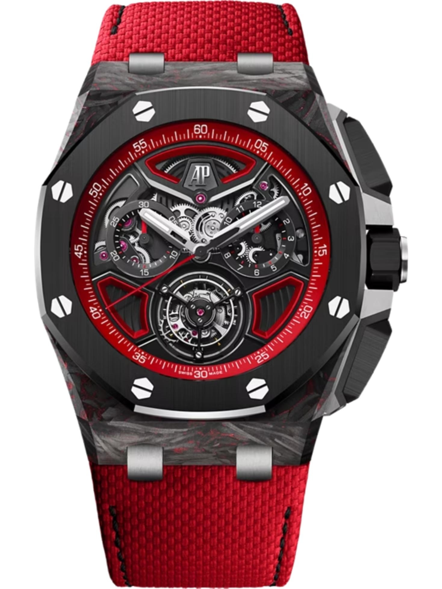 Audemars Piguet Royal Oak Offshore Flying Tourbillon Chronograph CFT Carbon / Red