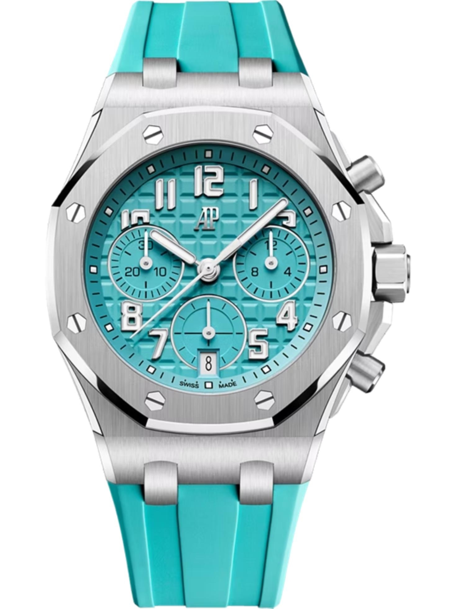 Audemars Piguet Royal Oak Offshore Selfwinding Chronograph 37 Titanium / Turquoise