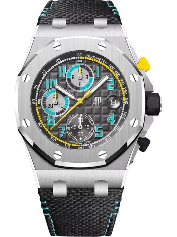 Audemars Piguet Royal Oak Offshore Titanium / Grey - Yellow / Bracelet