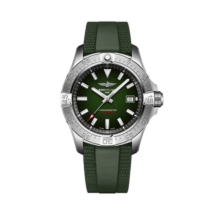 Breitling Avenger Automatic Wings Green / Rubber